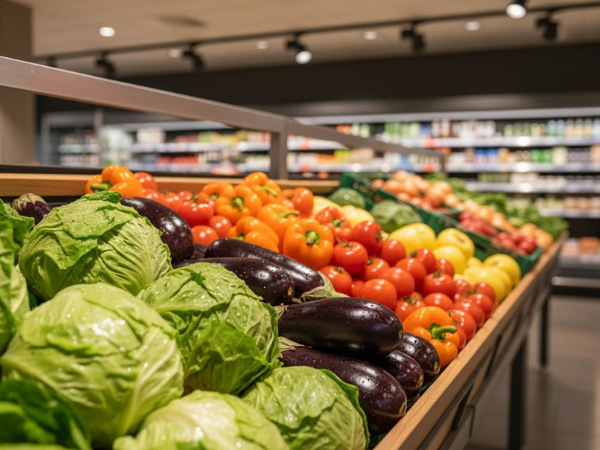 Gemüseabteilung bei Kristins REWE